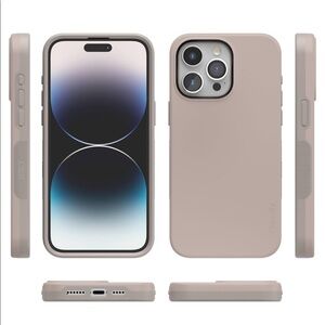 Casely iPhone 15 Pro Max Case - Taupe on Nude